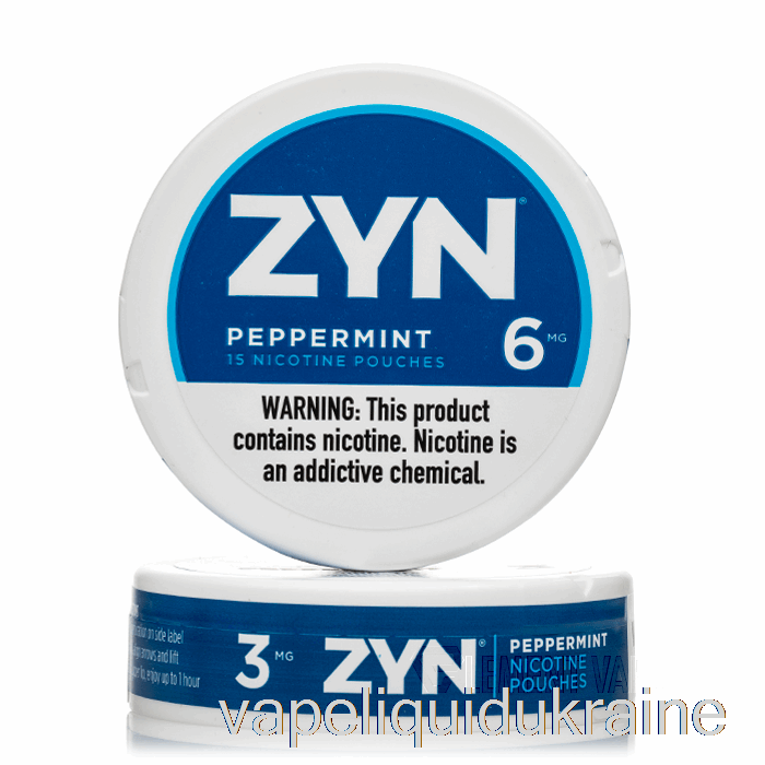 Vape Liquid Ukraine ZYN Nicotine Pouches - PEPPERMINT 3mg (5-PACK)